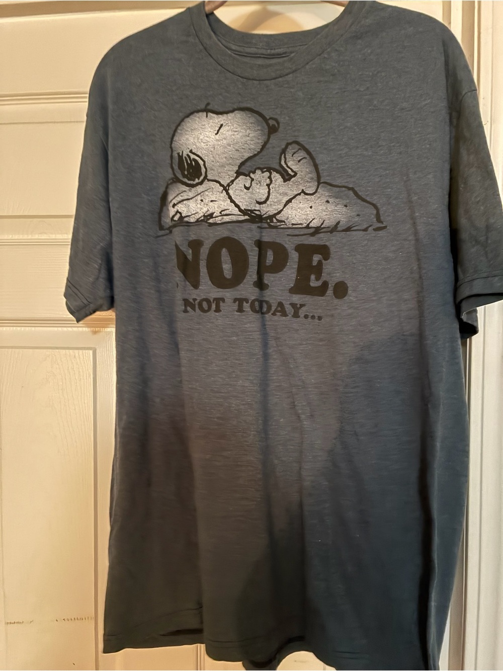 Peanuts Snoopy 'Nope. Not Today.' Graphic Tee - Gray
